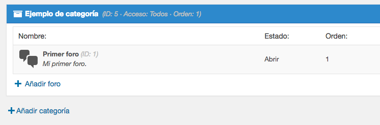 La pestaña Estructura.