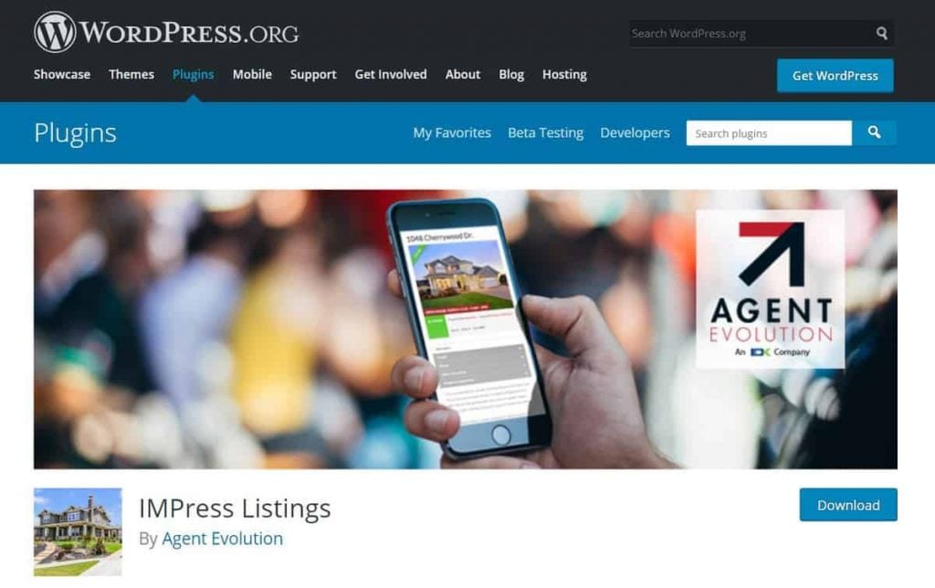 Plugin de WordPress IMPress Listing