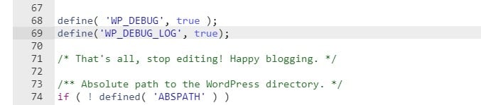 Cómo habilitar WP_DEBUG_LOG