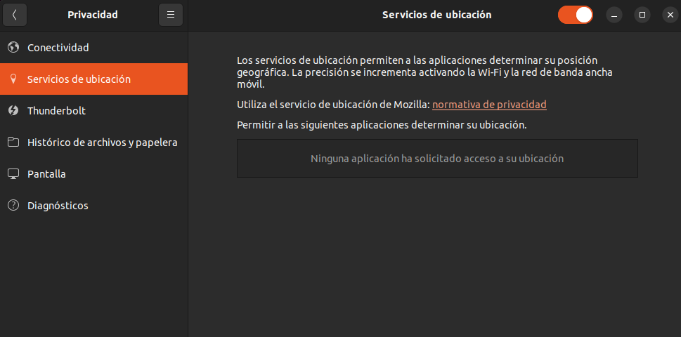 Políticas de privacidad de Ubuntu