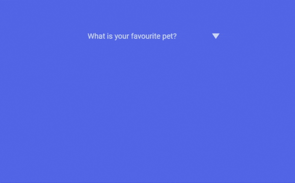 Ejemplo de menú horizontal desplegable interactivo hecho por Bhakti Pasaribu