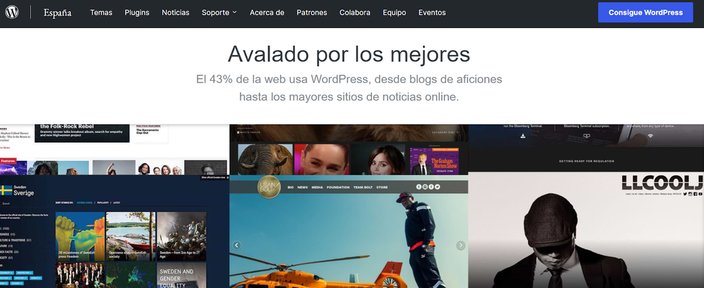 Interfaz de WordPress