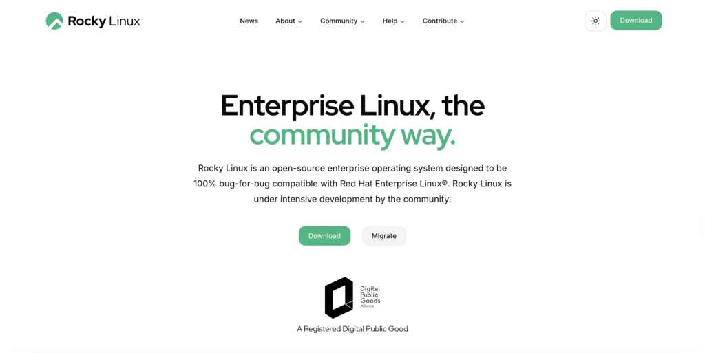 Wat is het beste OS voor Docker - Rocky Linux