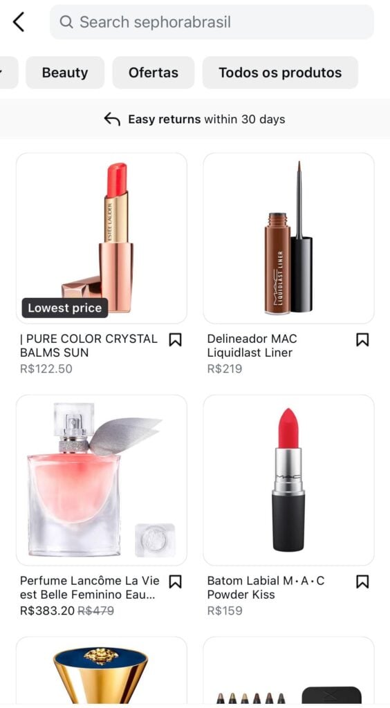 compras no instagram