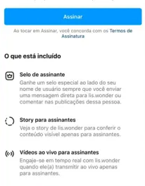 conteúdo exclusivo no instagram