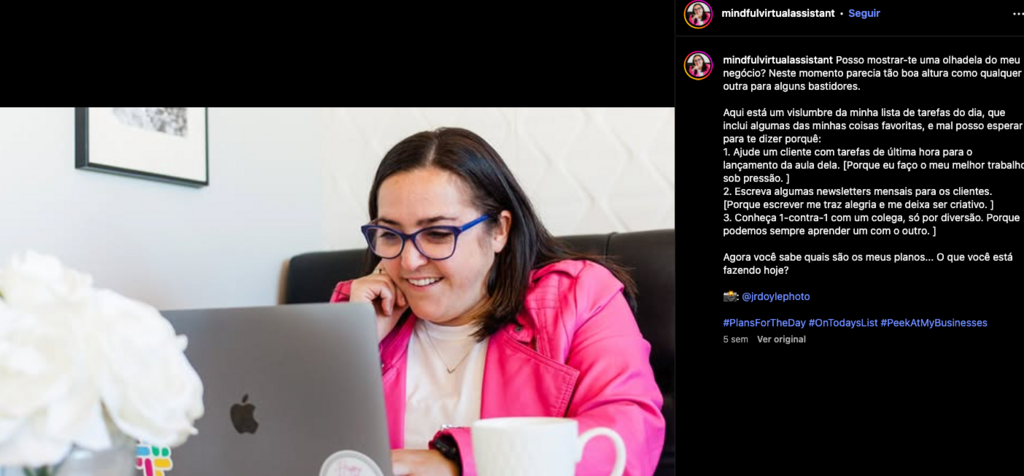 freelancer no instagram