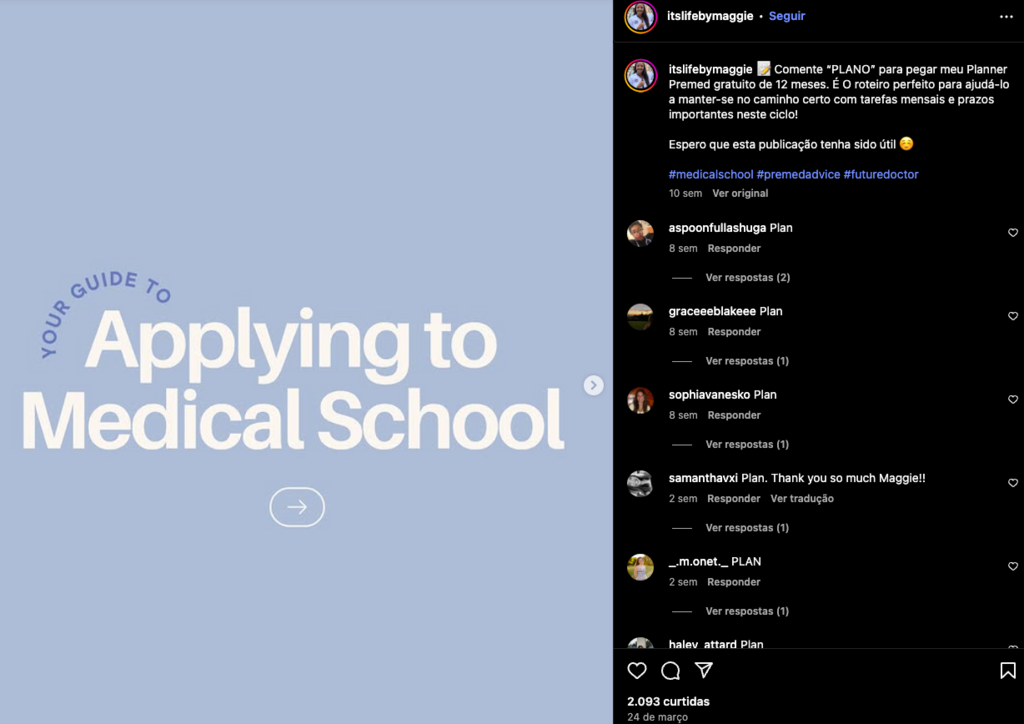 venda de cursos no instagram