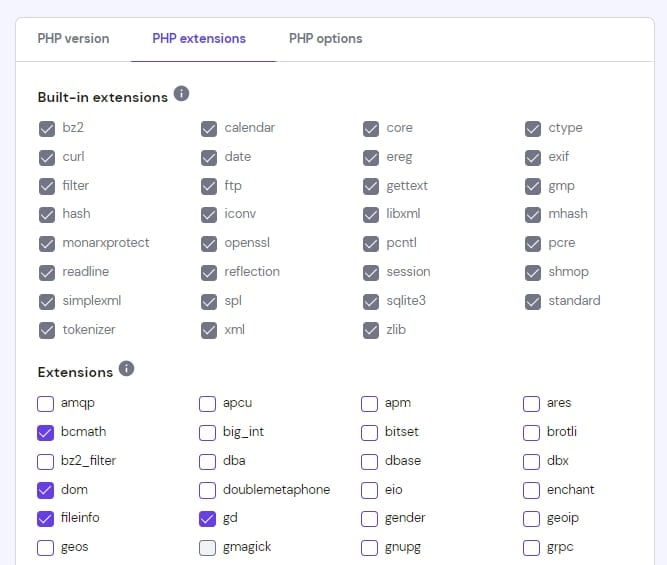 Managing PHP extensions at Hostinger