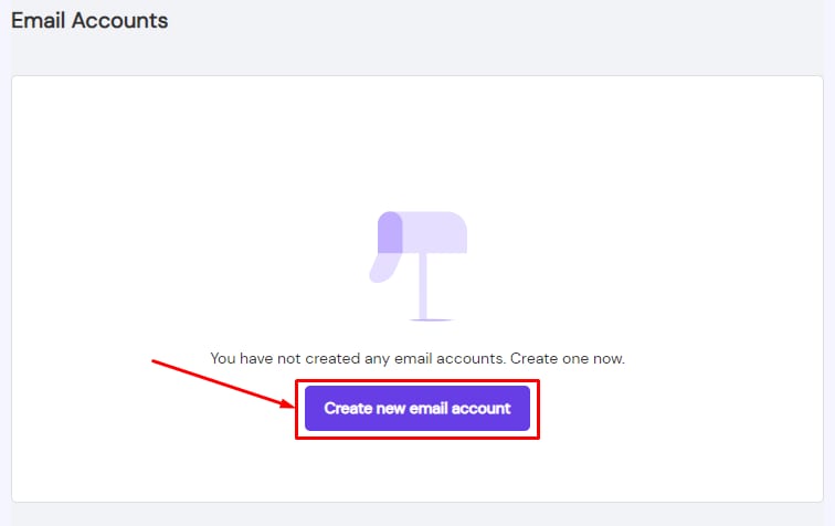 Creating a new email account with Titan Email