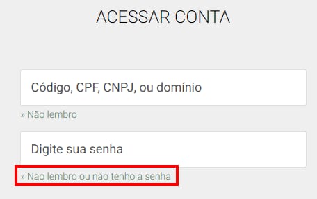 Resetting the password of a Registro.br account