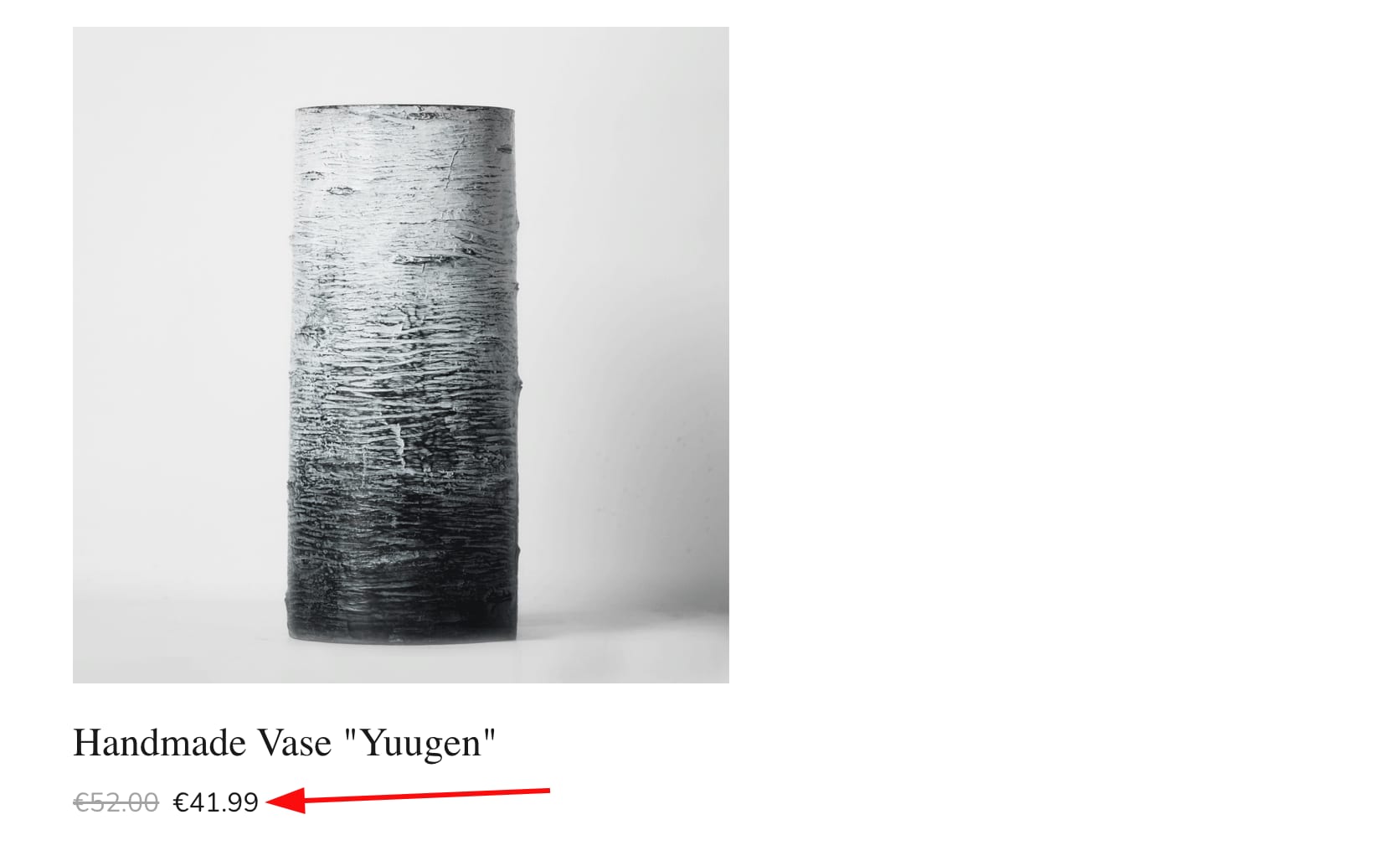 A product with a discount