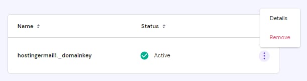 Managing a custom DKIM record