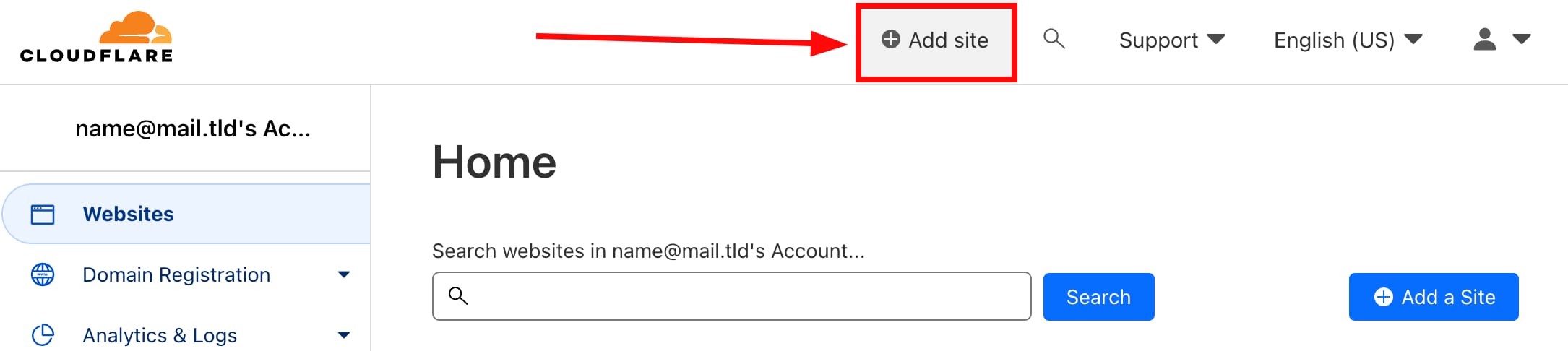 Adding a website to Cloudflare