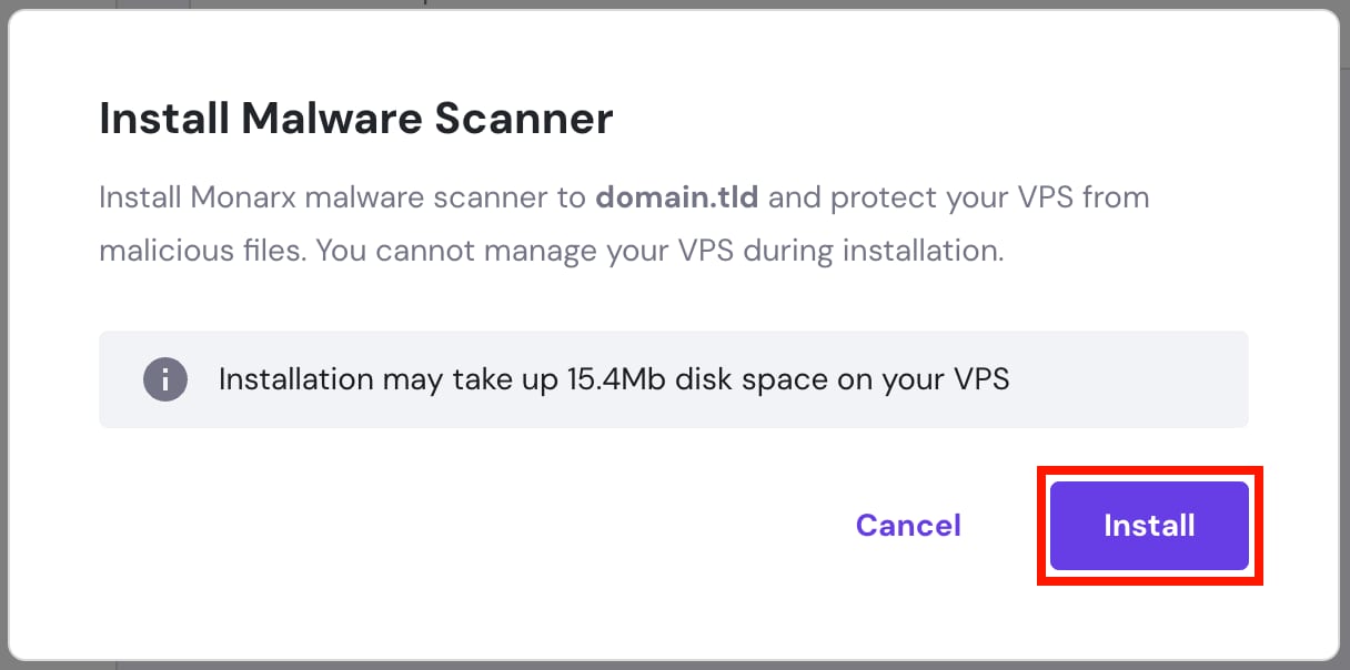 Installing Malware Scanner on a VPS at Hostinger