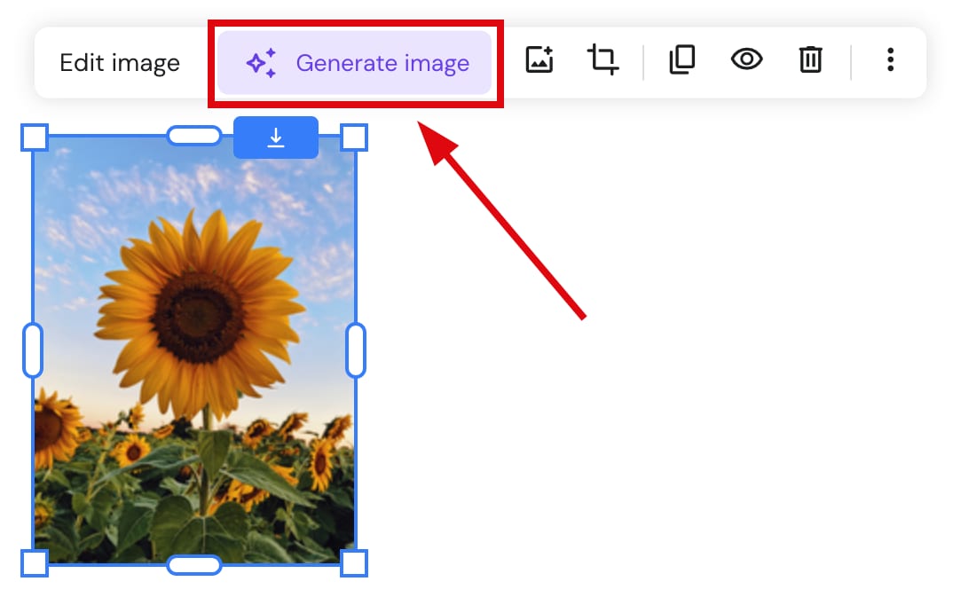 AI Image Generator in Hostinger Website Builder