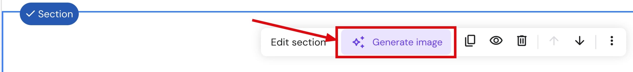 AI Image Generator in Hostinger Website Builder