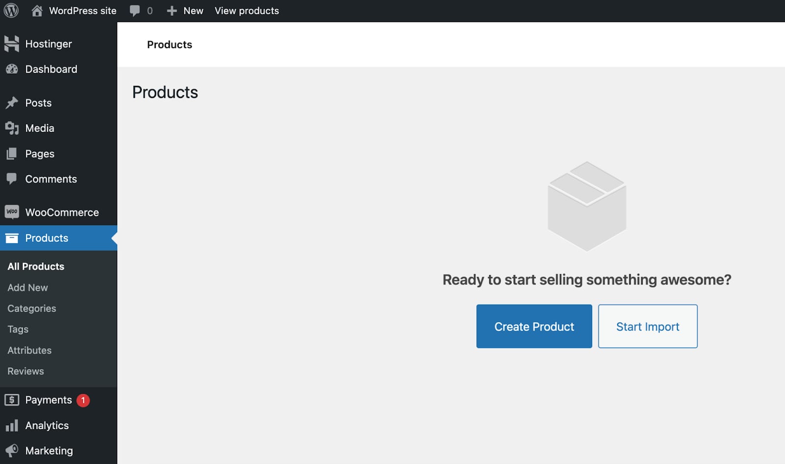 Adding products in WooCommerce