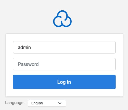 CloudPanel login panel
