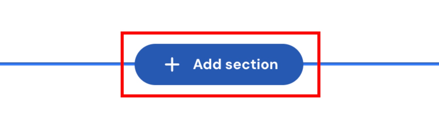 The Add section button in Hostinger Website Builder