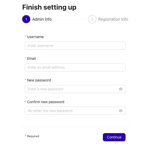 ClusterControl creating admin account