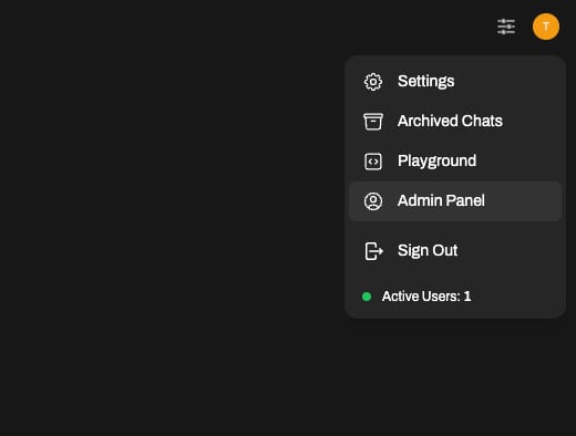 OpenWebUI panel
