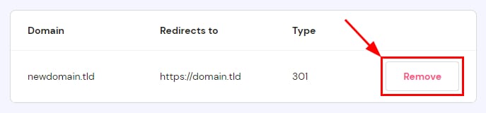 How to remove domain forwarding on hPanel at Hostinger