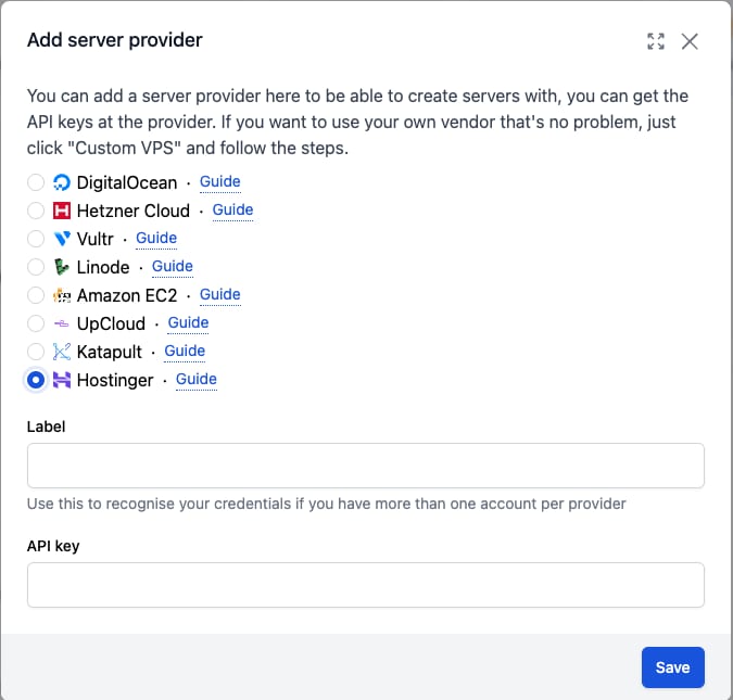 Ploi.io providers connection