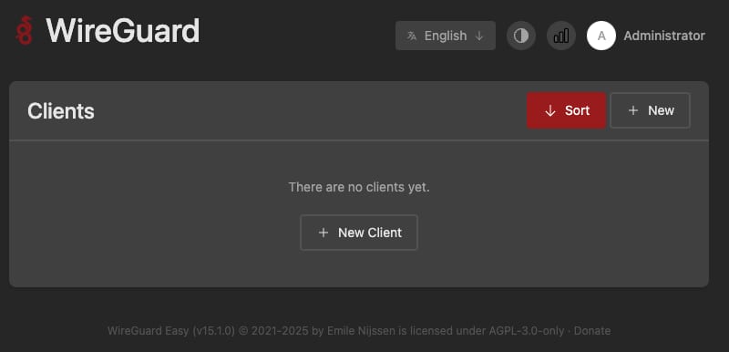 wg-easy new client creation