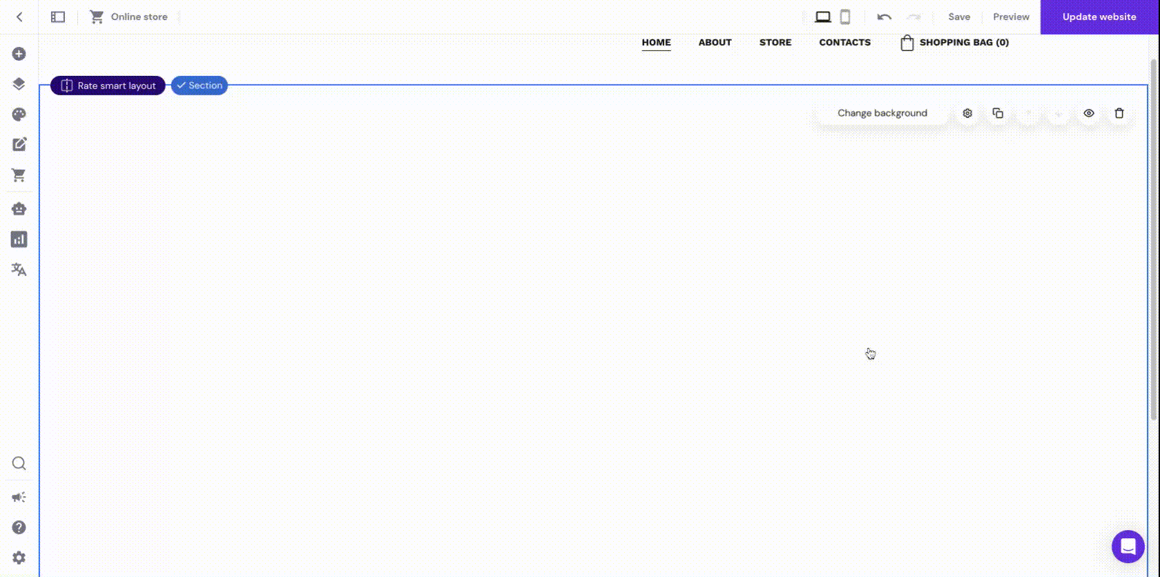 Using website elements to illustrate categories and linking them those elements with product category pages