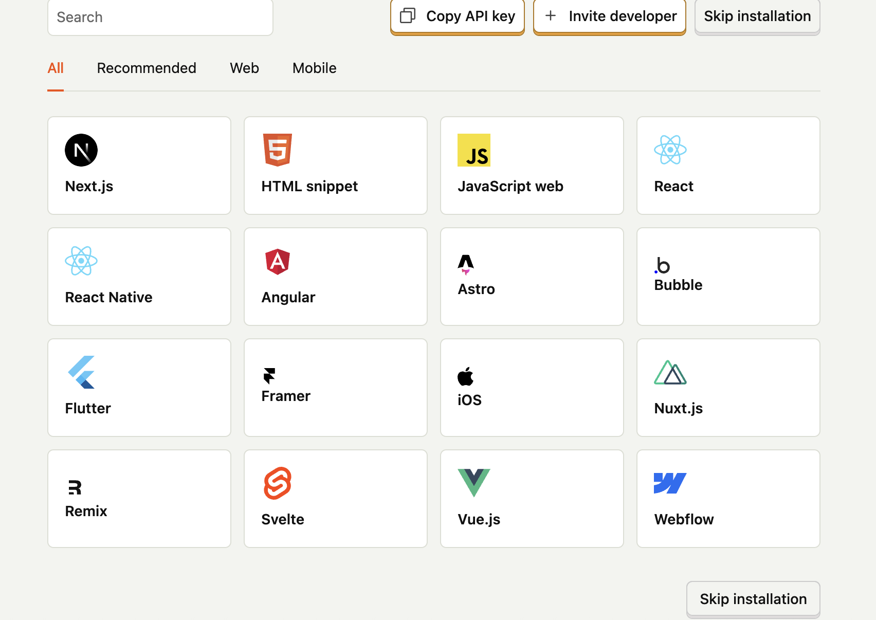 Selecting technology of PostHog implementation