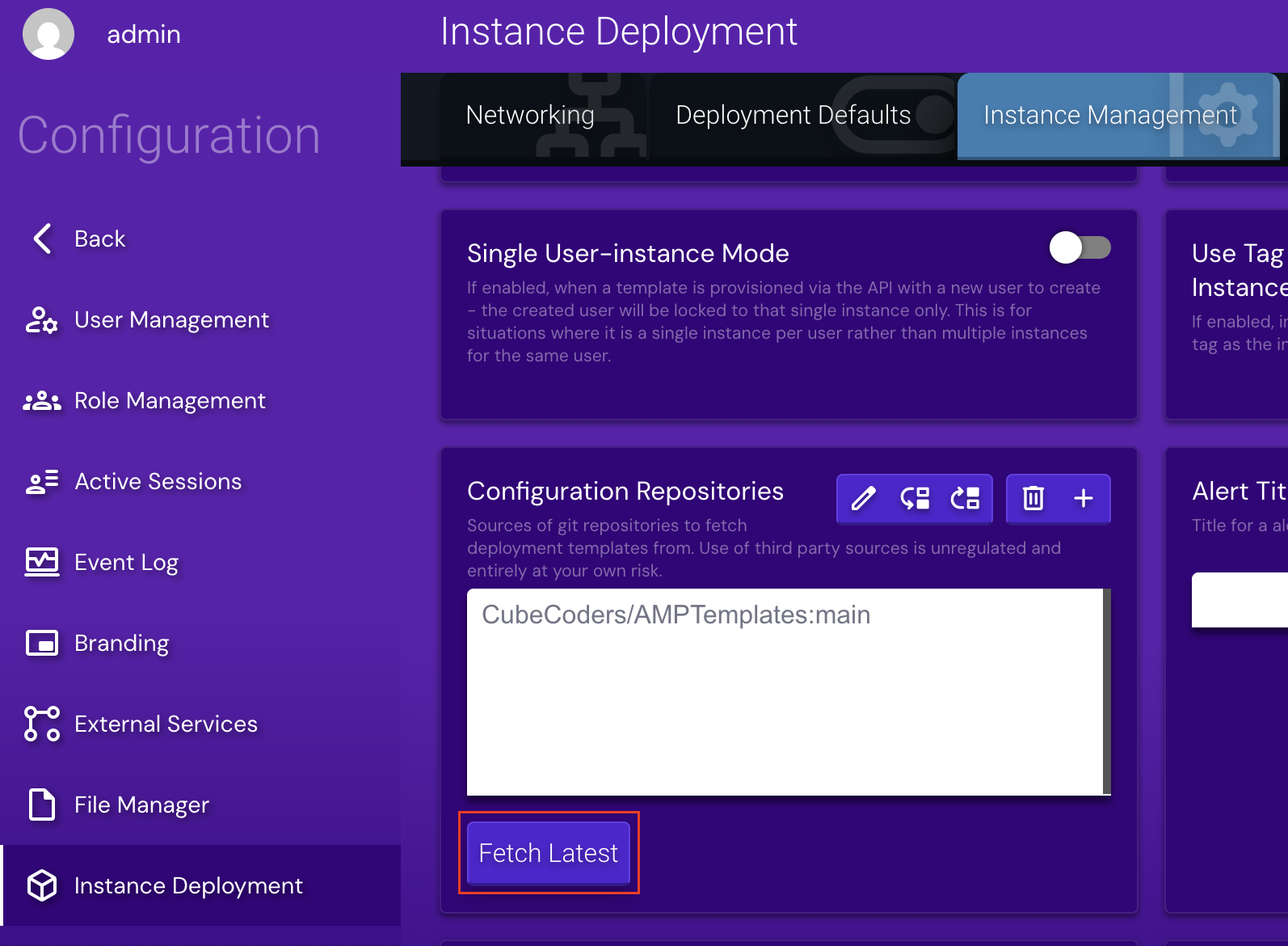 Game Panel repository update