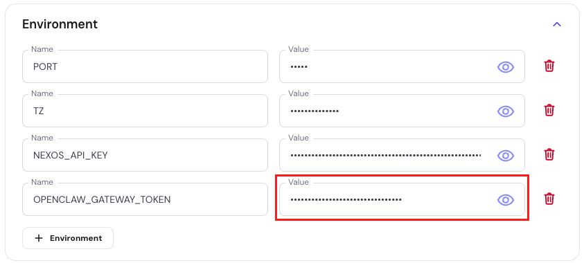 OpenClaw gateway token