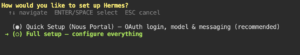 Hermes Setup Hostinger
