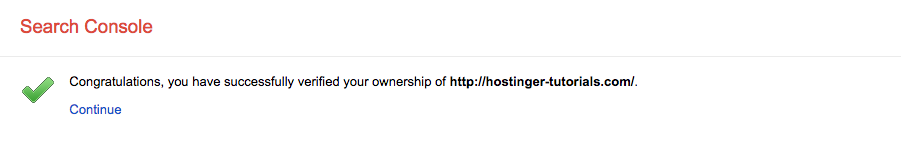 Situs Terverfikasi Google Search Console