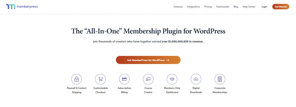 MemberPress is one of the best plugins for WordPress to create membership websites.