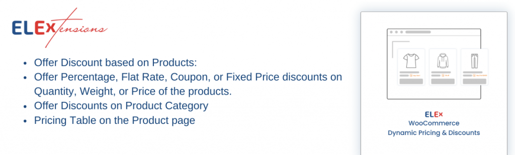 ELEX WooCommerce plugin page 