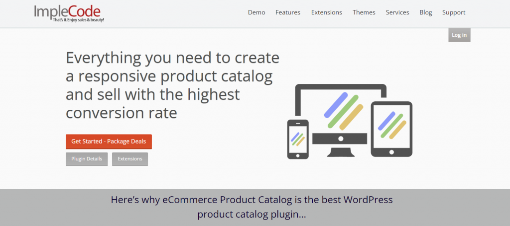 eCommerce Product Catalog helps WordPress sites create compelling product catalogs.