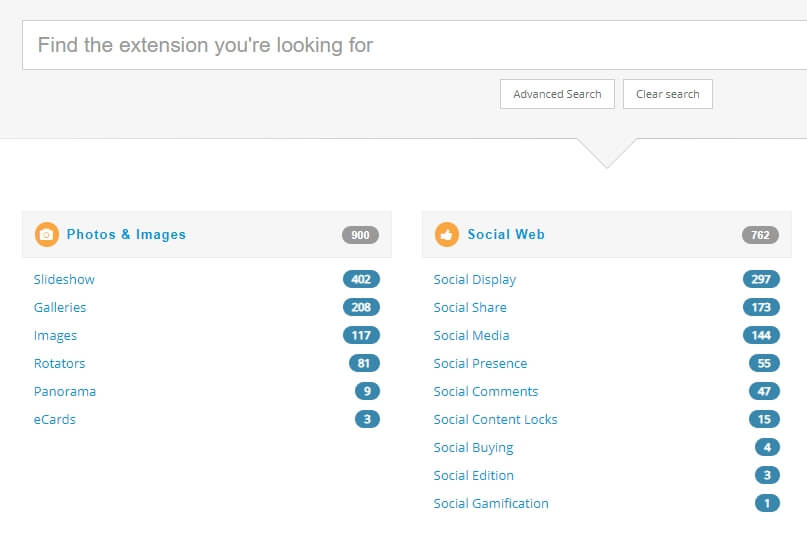 Joomla extensions directory