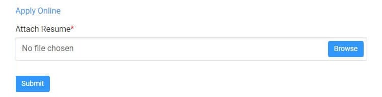 Uploading a resume for a job listing