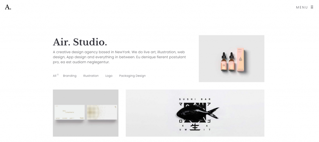 Air WordPress Portfolio Theme