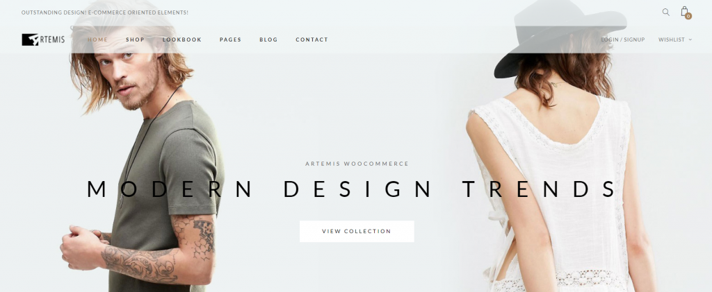 Thème WordPress d'e-commerce Artemis