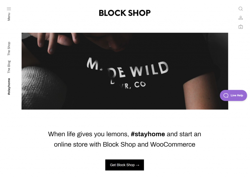 Thème WordPress d'e-commerce Block Shop