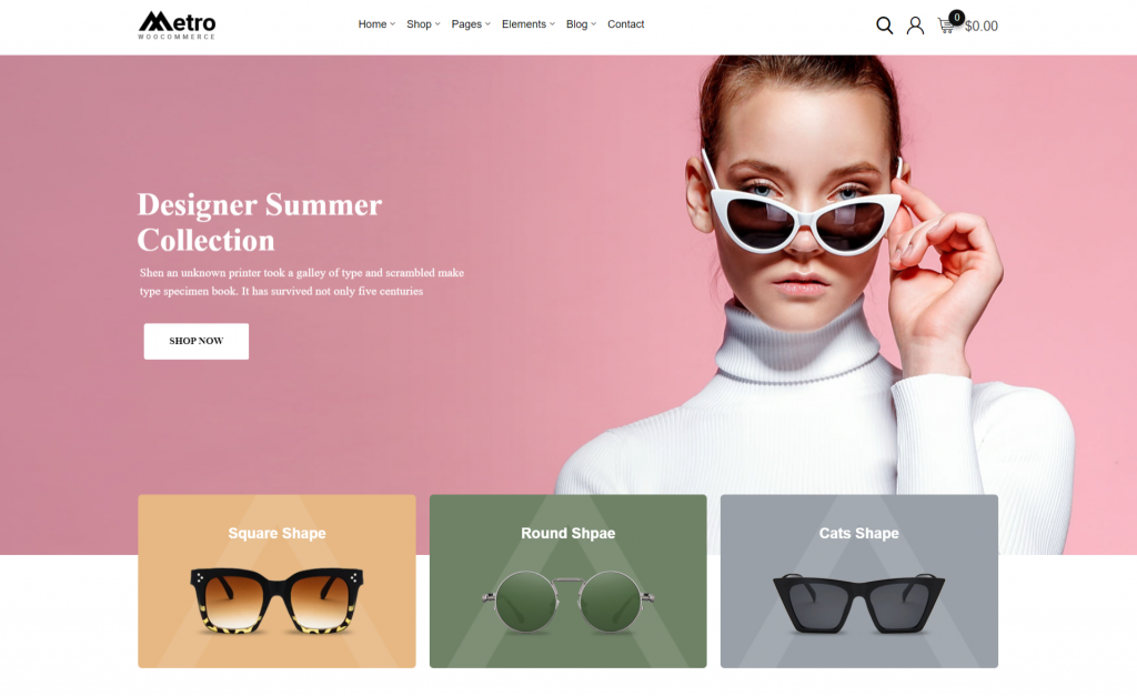 Thème WordPress d'e-commerce Metro