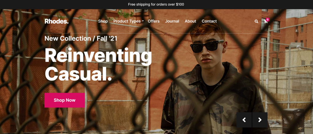 Thème WordPress d'e-commerce Rhodes