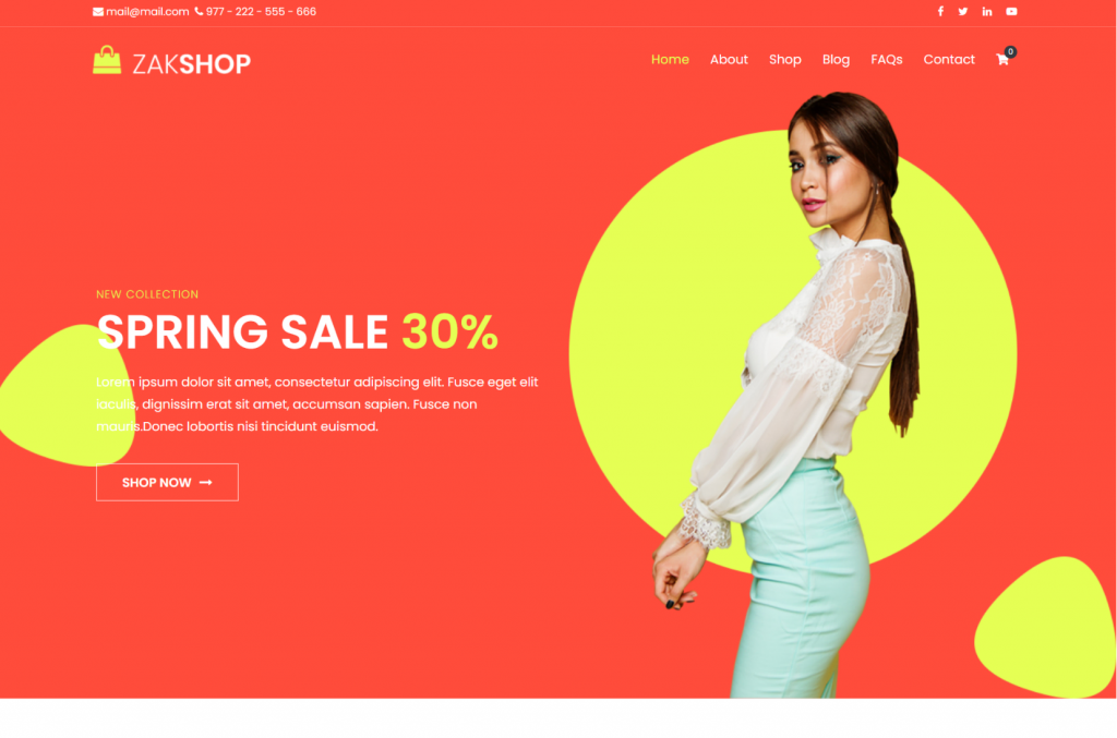 Thème WordPress d'e-commerce Zakra