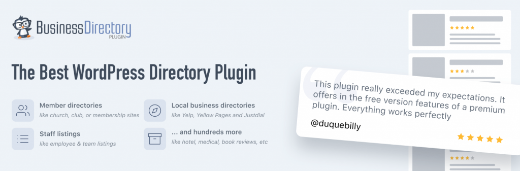 Business Directory Plugin web banner.