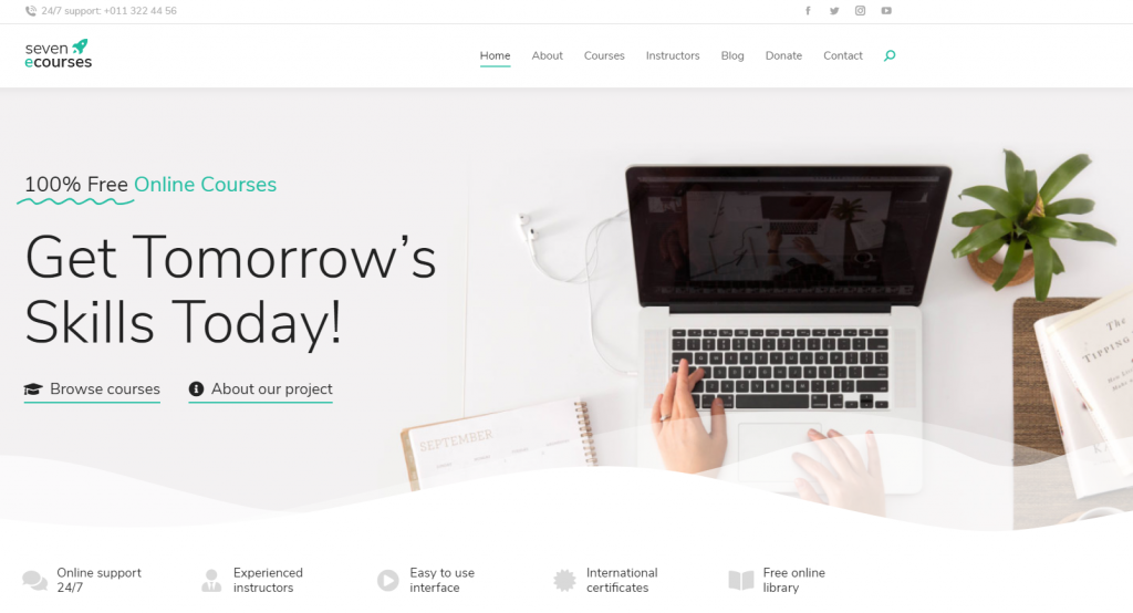 Screenshot of The7 WordPress theme