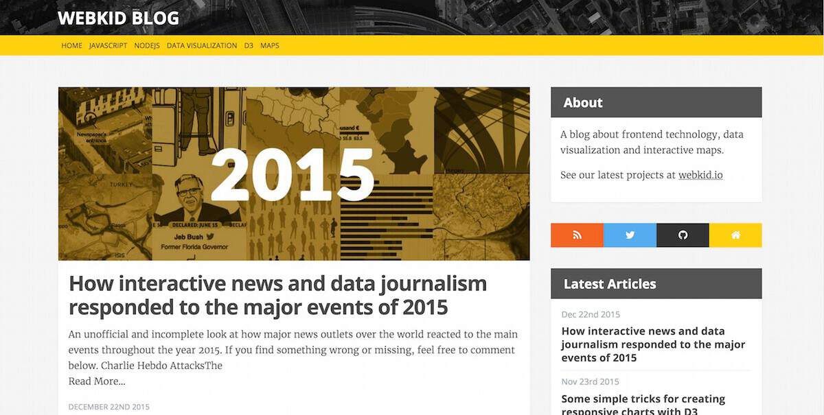 Example of ghost themeWebKid