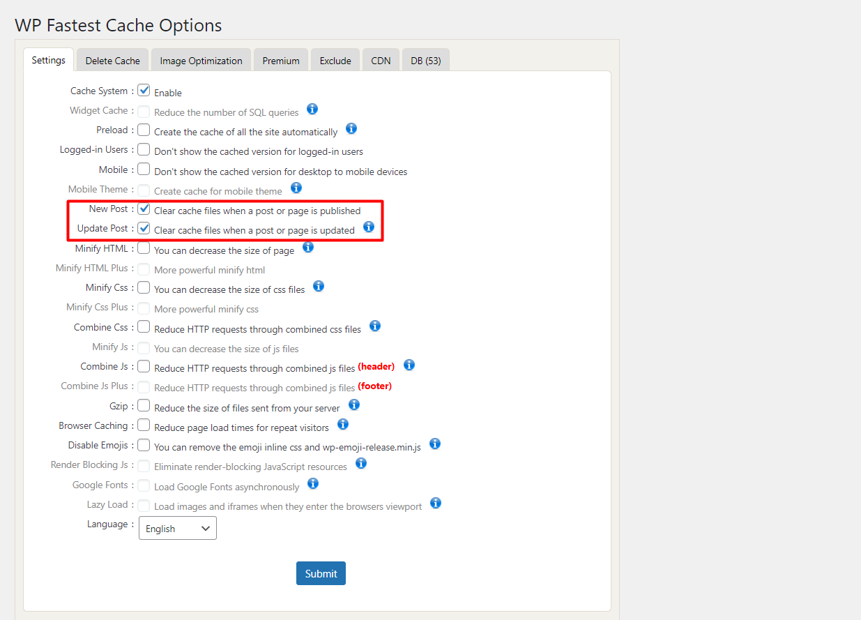 wp fastest options