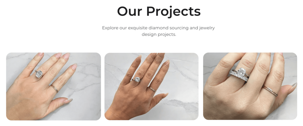 Section of MPW Sourcing landing page showing client photos